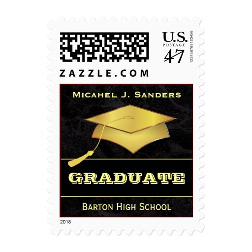graduation-announcement-custom-postage-stamps-zazzle