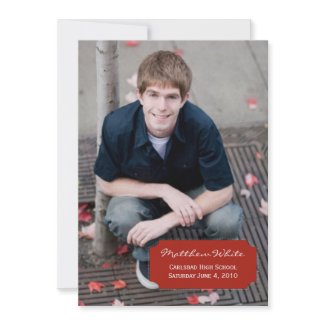 Graduation Announcement invitation