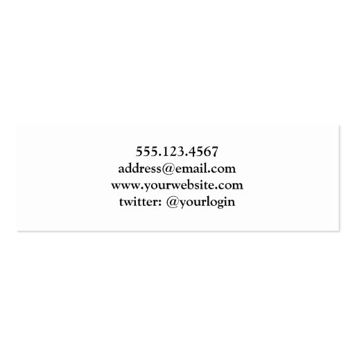 Graduation announcement name card border Class of Business Card Template (back side)