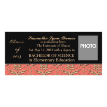 Graduation Announcement or Invitation Rack Cards