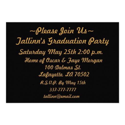 Graduation Announcement Party