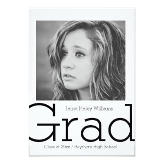 Graduation Announcement photo card