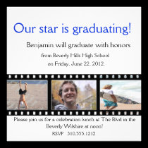 Graduation Announcement Photo Card Filmstrip invitations