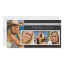 Graduation Announcement Photo Cards | Black photocard