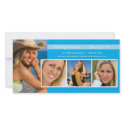 Graduation Announcement Photo Cards | Blue photocard