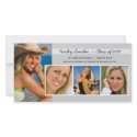Graduation Announcement Photo Cards | Grey photocard