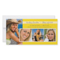 Graduation Announcement Photo Cards | Yellow photocard
