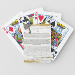 Graduation Baccalaureate IF by Rudyard Kipling Bicycle Card Decks