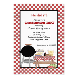 Graduation BBQ Announcement