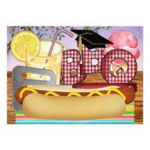 Graduation BBQ - Cookout Party - SRF Custom Announcement