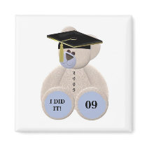 Graduation-Bear 09 I DID IT! magnets