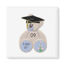 Graduation-Bear 09 I DID IT! magnets