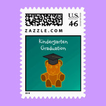 Graduation Bear -postage stamps stamps