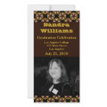 graduation brown circles photo cards