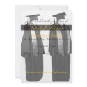 Graduation Cap and Gown Party Invitations invitation