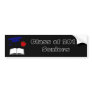 Graduation Cap Book Apple on Black Bumper Sticker