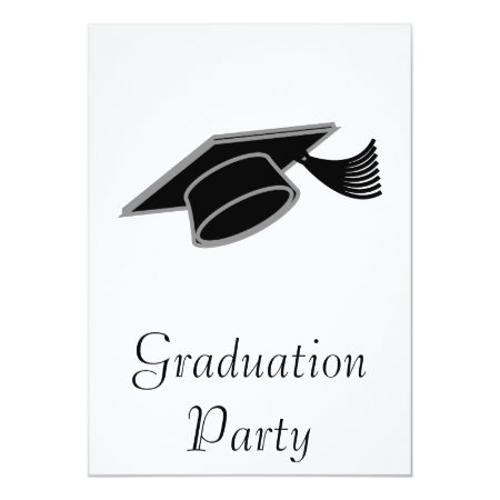 Graduation Cap Custom Invitation