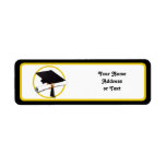 Graduation Cap & Diploma 1 Return Address Labels
