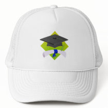 Graduation Cap & Diploma Trucker Hat