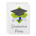 Graduation Cap &amp; Diploma Custom Invitations