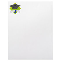 Graduation Cap & Diploma Letterhead Template