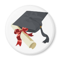 Graduation Cap & Diploma magnets