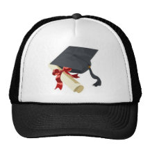 Graduation Cap & Diploma Mesh Hats
