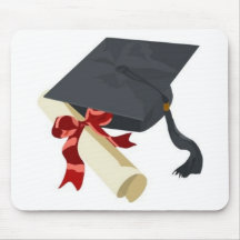 Graduation Cap & Diploma Mouse Pads