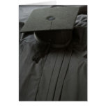 Graduation Cap Gown Greeting Card