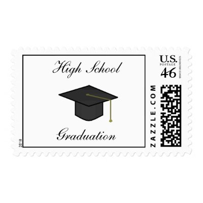 Graduation Cap -postage stamps by Horseshoes3