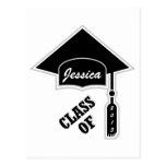 Graduation Cap Template postcards