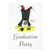 Graduation Cartwheel invitations