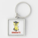 Graduation Cat Lover Key Chains