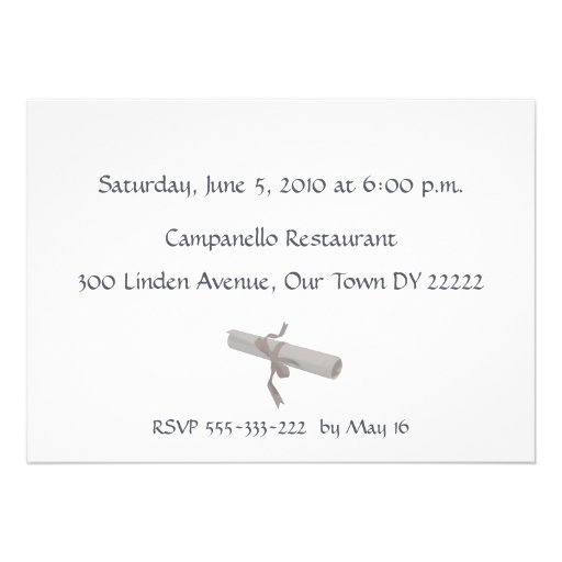 Graduation Celebration Personalized Announcements