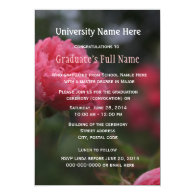 Graduation ceremony (convocation) invitations custom invites