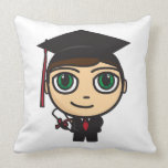 Graduation Character American Mojo Pillow