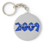 Graduation Class of 2009 Blue and Grey Keychain