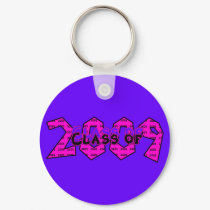 Graduation Class of 2009 Pink and Purple keychains