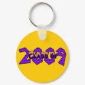 Graduation Class of 2009 Purple and Gold keychains