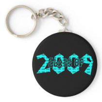 Graduation Class of 2009 Teal Key Chain