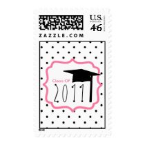 Graduation Class Of 2011 Polka Dot Postage