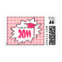 Graduation Class Of 2011 Pop Art Postage stamp