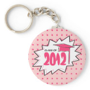 Graduation Class Of 2012 - Pop Art Comic Book zazzle_keychain
