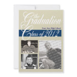 Graduation Class of 2012 Tri Photo Personalized Announcement