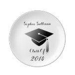 Graduation Class of 2014 With Cap Porcelain Plate at Zazzle