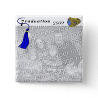Graduation Class Ring BLUE button