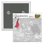 Graduation Class Ring RED Button