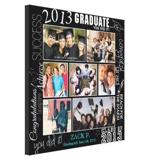 Graduation Collage - Fully Customizable - Gallery Wrapped Canvas