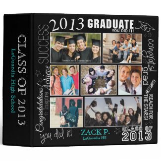 Graduation Collage - Fully Customizable -Scrapbook Binder