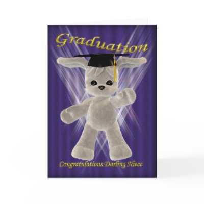 Graduation Congratulations Darling Niece Card by moonlake
